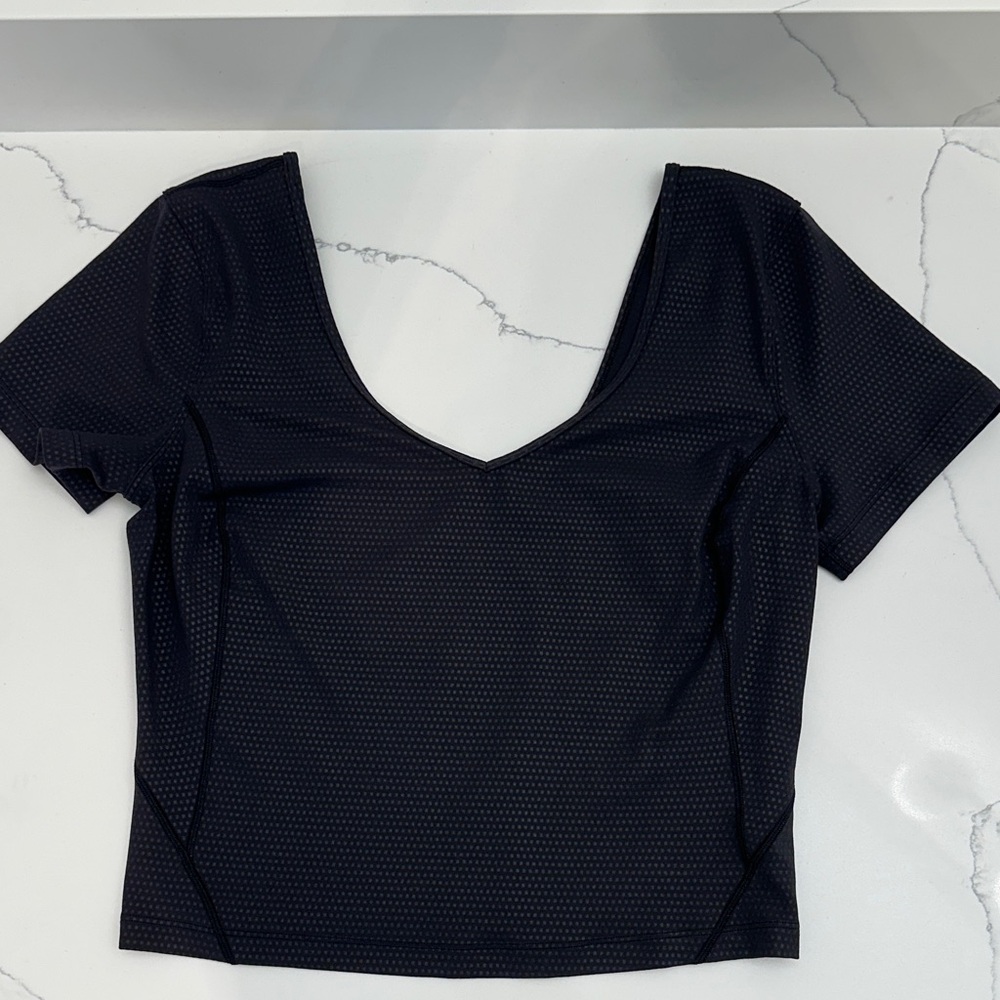 Lululemon Athletica Black Crop Top